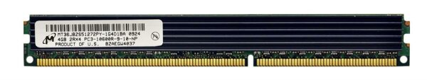 MT36JBZS51272PY-1G4D1BA Micron 4GB PC3-10600 DDR3-1333MHz ECC Registered CL9 240-Pin DIMM Very Low Profile (VLP) Dual Rank Memory Module