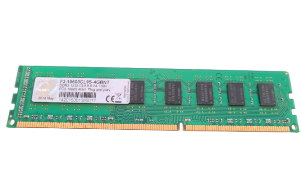 G. SKILL F3-10600CL9S-4GBNT (4GB, PC3-10600 (DDR3-1333), DDR3 SDRAM