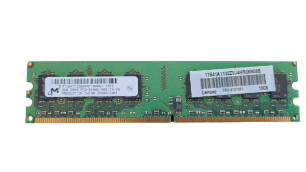 Micron 2GB 2RX8 PC2-6400U-666-13-E0