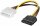 0,05m PC Stromkabel Adapter IDE 5,25" Stecker zu SATA 15-polig Buchse Molex PC