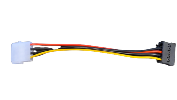 0,15m PC Stromkabel Adapter IDE 5,25" zu SATA Stecker