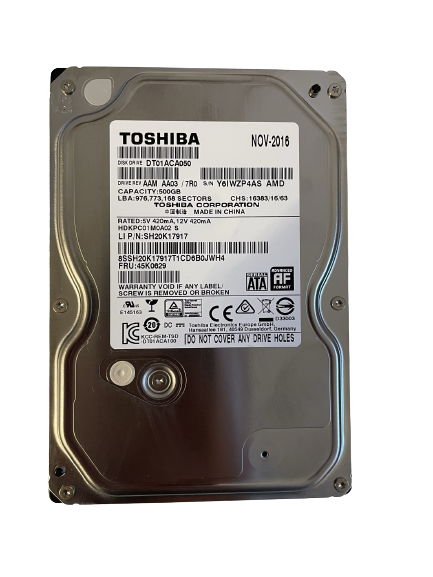 3,5" Festplatte Toshiba DT01ACA050 500 GB SATA