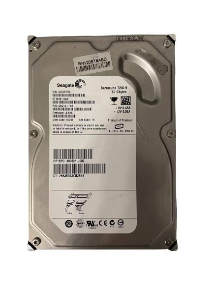 3,5" Festplatte Seagate ST3808110AS 80 GB SATA