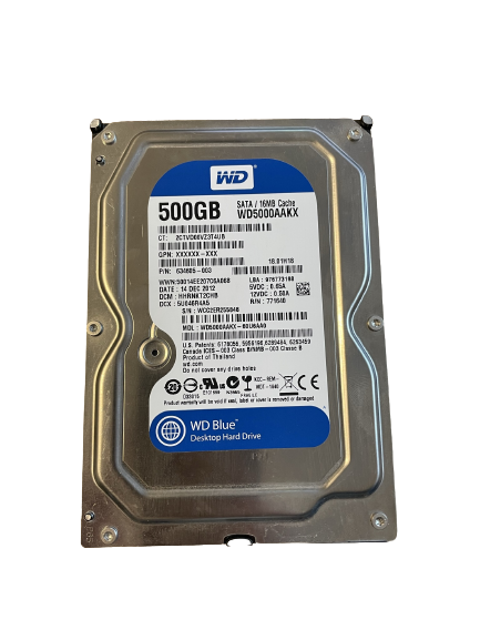 3,5" Festplatte Western Digital WD5000AAKX-60U6AA0 500 GB SATA WD Blue