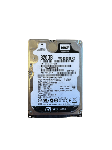 2,5 Festplatte Western Digital WD WD3200BEKX 320 GB SATA