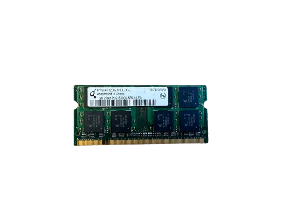 Qimondo 1GB 2Rx8 PC2-5300S-555-12-E0 DDR2 PC2-5300 SO-DIMM  HYS64T128021HDL-3S-B