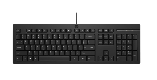 HP 125 Kabelgebundene Tastatur Schwarz M27527-04 deutsch QWERTZ