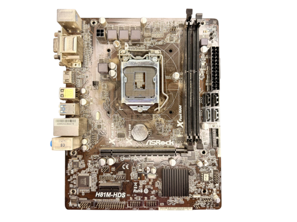 ASRock Mainboard H81M-HDS MircoATX DDR3 Sockel 1150 mit Blende