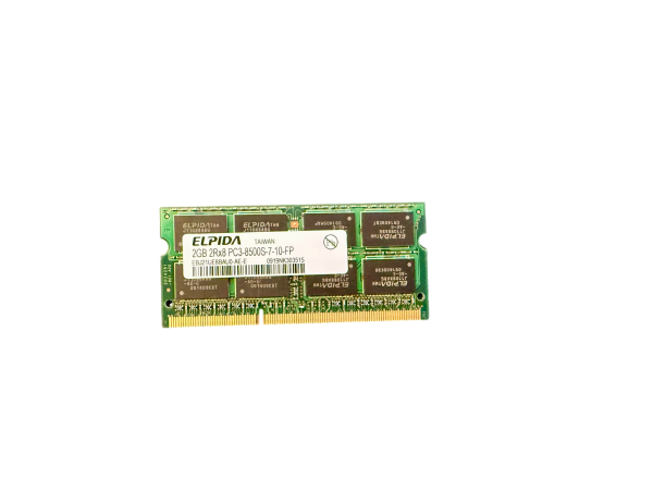ELPIDA 2GB 2Rx8 PC3-8500S-7-10-FP SO-DIMM DDR3 RAM