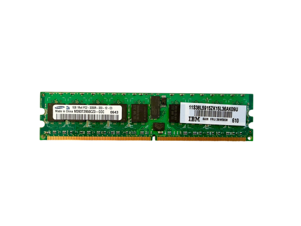 Samsung 1GB 1Rx4 PC2-3200R-333-12-C3 DD2-400 DIMM ECC RAM